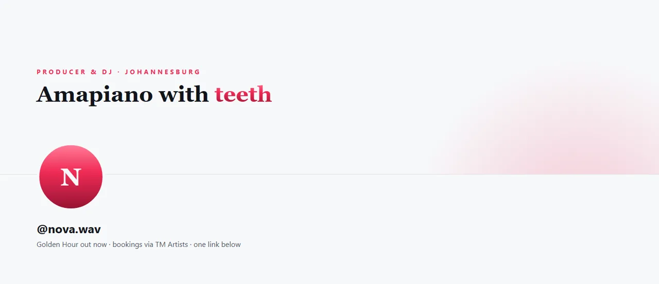 The profile header — banner and avatar as one system