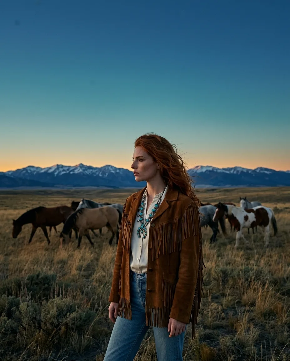 Aloof, to the mountains — Blue hour + ember band